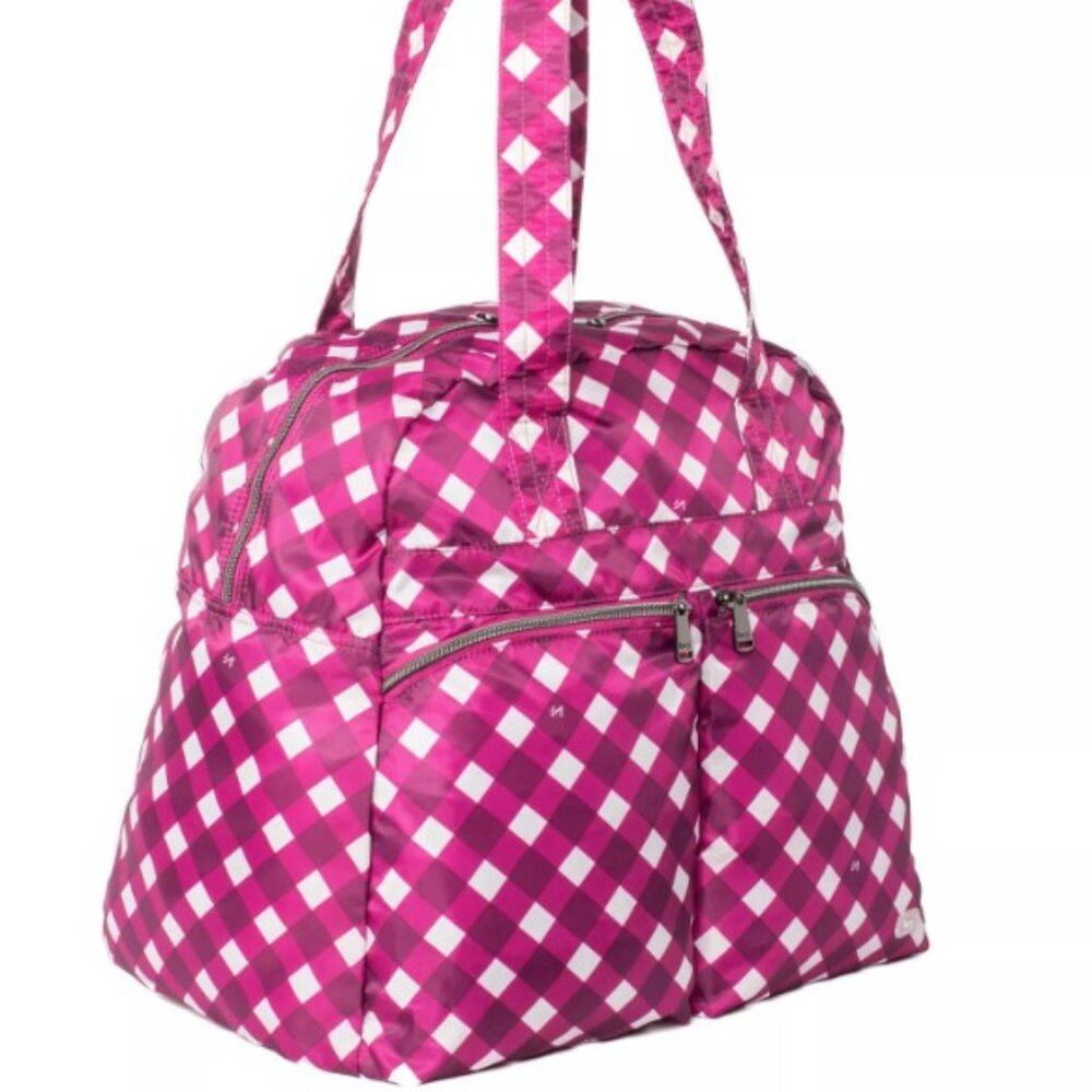 Lug Boxer Packable Tote - Gingham Berry